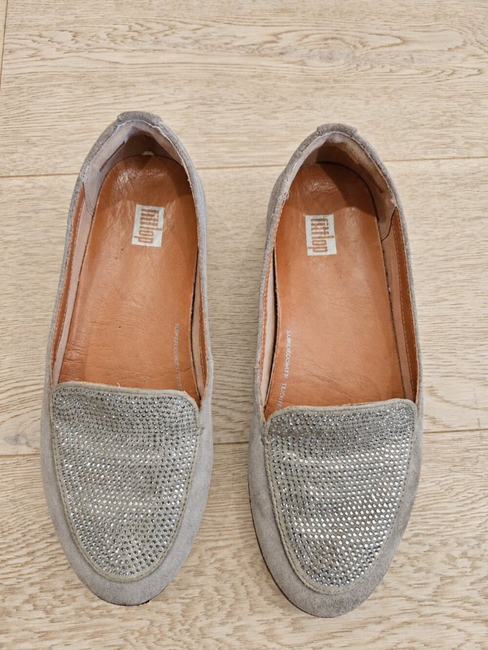 FitFlop Crystal Suede Loafers – Size 7 also fits 7.5